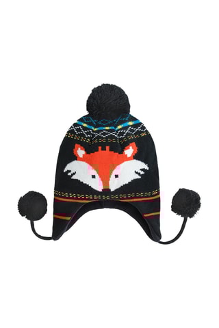 Muts met Pompons - Marineblauw