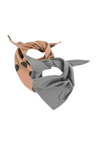 2 Biologisch Katoenen Bandana's Grijs