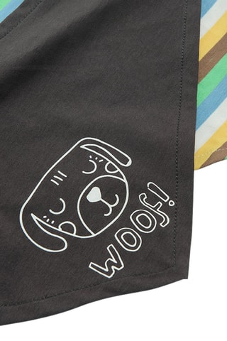 2 Bandana's Antraciet en Wit