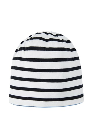 Dubbelzijdig Bobhoedje Lichtblauw en Wit