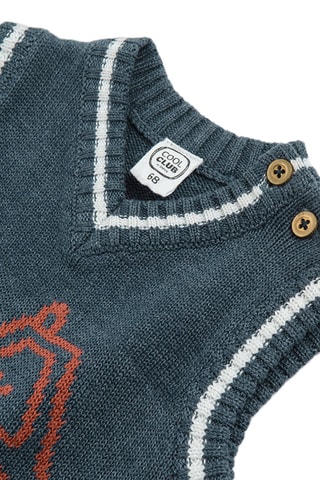 Mouwloos Vest - Gemêleerd Marineblauw