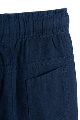Linnen Broek Marineblauw