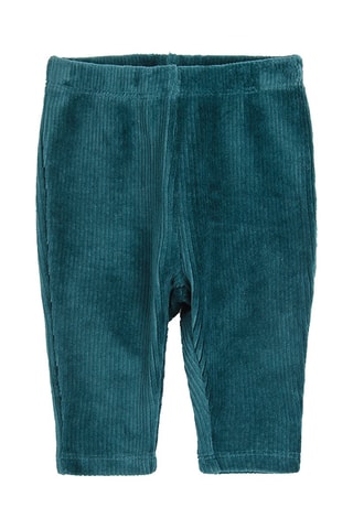 Velours Broek - Petrolblauw