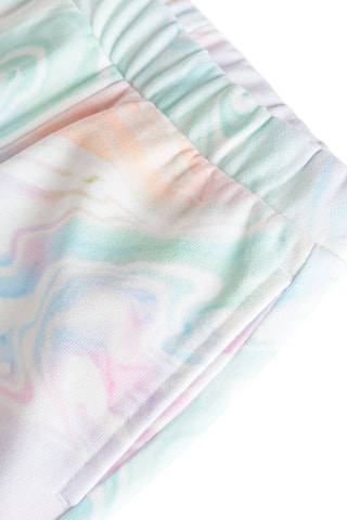 Joggingbroek met tie and dye - Lichtgroen en Wit