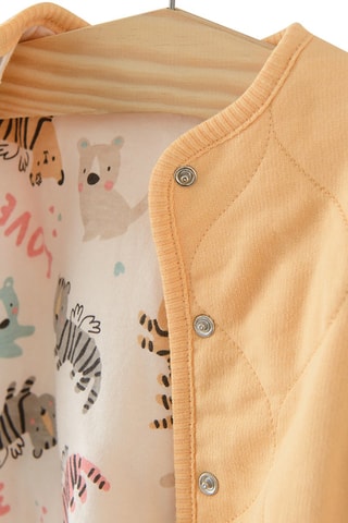 Dubbelzijdig Jasje - Geel en Wit