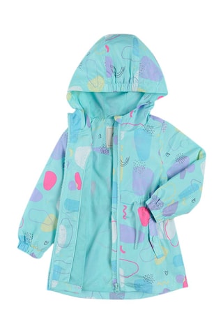 Parka met Capuchon Turquoise