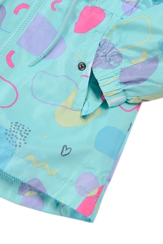 Parka met Capuchon Turquoise