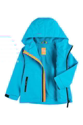 Parka met Capuchon Turquoise