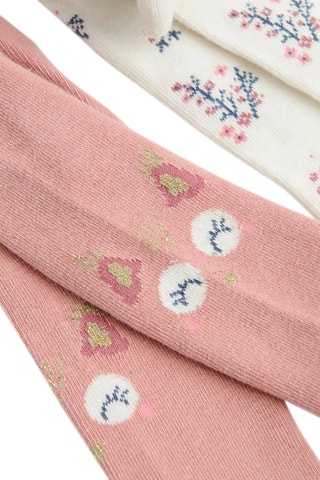 2 Maillots - Ecru en Poederroze