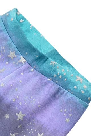 Legging Tie and Dye Paars en Turquoise