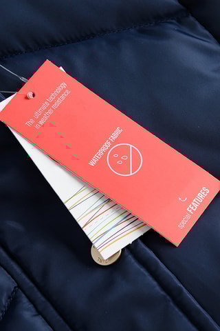 Gewatteerde Jas met Capuchon - Marineblauw