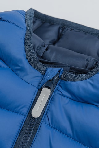 Gewatteerde Jas met Capuchon - Koningsblauw