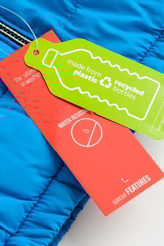 Gewatteerde Jas met Capuchon - Turquoise