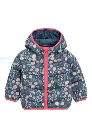 Gewatteerde Jas met Capuchon - Marineblauw