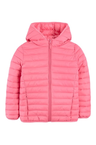 Gewatteerde Jas met Capuchon - Roze