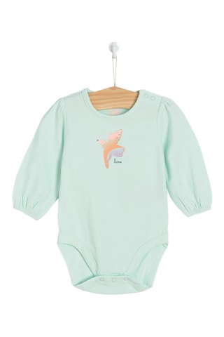 2 Rompertjes - zeegroen en ecru