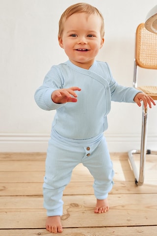 Biologisch Katoenen Bodysuit - Hemelsblauw