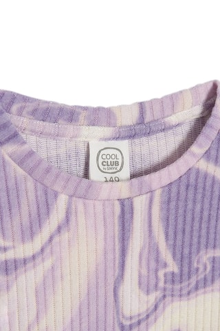 T-shirt Tie and Dye - Lichtpaars en Ecru