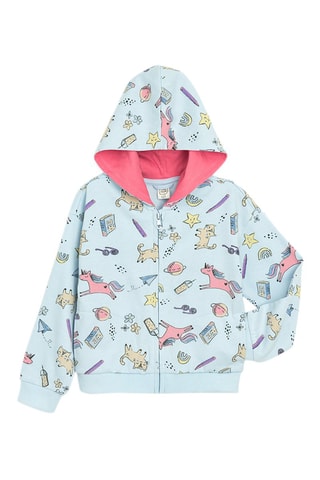 Sweater met Capuchon - Hemelsblauw