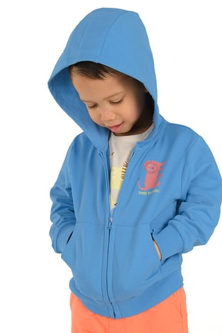 Sweater met Capuchon Lichtblauw