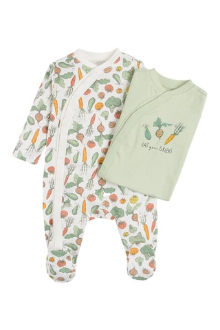 2 Kruippakjes - Zeegroen en Wit