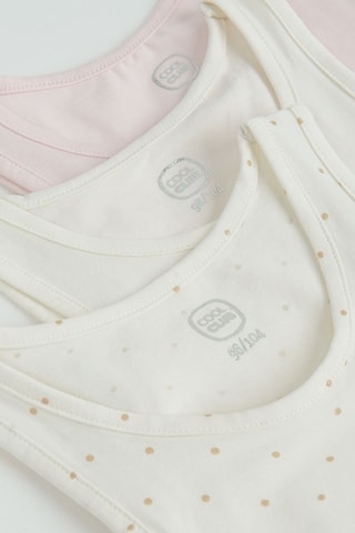 3 Hemden - Wit en roze