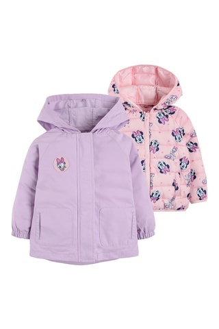 Parka 2 en 1 Minnie et Daisy Disney - Mauve et rose