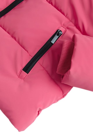 Gewatteerde Jas met Capuchon - Roze