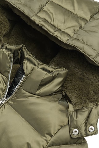 Gewatteerde Jas met Capuchon - Kaki