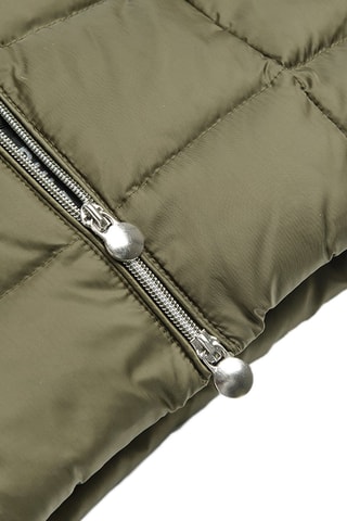 Gewatteerde Jas met Capuchon - Kaki