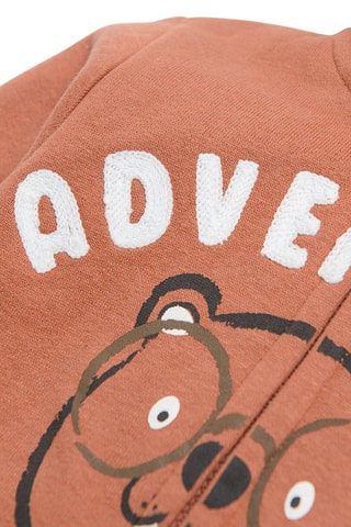 Sweater met Capuchon - Steenrood