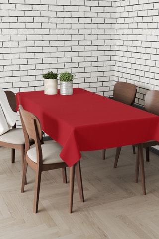 Nappe rectangulaire - Rouge - 140 x 220 cm