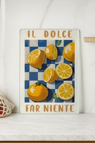 Planche à découper en verre trempé Il Dolce Far Niente - 30 x 40 cm
