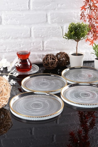 4 assiettes à dessert - 16 cm