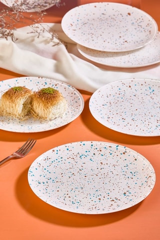 6 assiettes à dessert - 21 cm