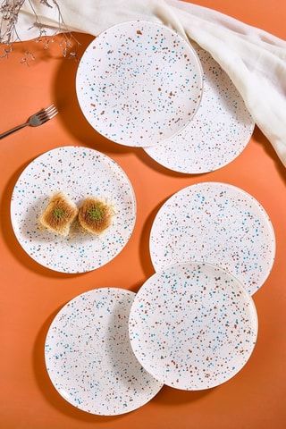 6 assiettes à dessert - 21 cm