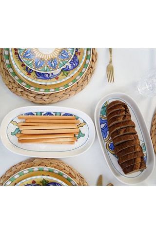 2 plats de service en céramique - 29 cm