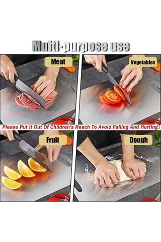 Planche à découper en acier inoxydable Pascel - 24 x 34 cm