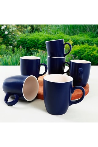 6 mugs en céramique 30 cl
