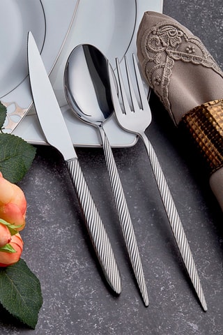 Ménagère en acier inoxydable 24 pièces