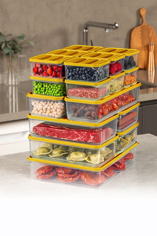 18 boîtes de rangement - 350 à 3500 ml