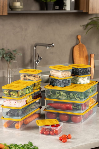 18 boîtes de rangement - 350 à 3500 ml