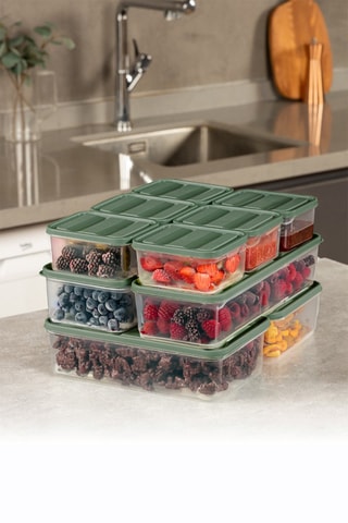 10 boîtes de rangement - 350 à 1750 ml