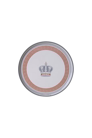 6 assiettes plates en grès  - 28 cm