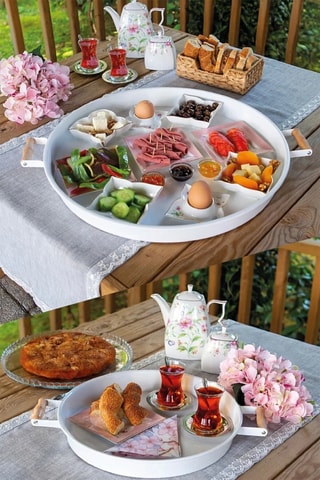 2 plateaux en métal - 37 x 37 x 2 cm et 51 x 51 x 3 cm