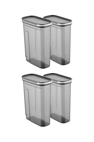 4 boîtes de conservation en plastique sans BPA - 270 cl
