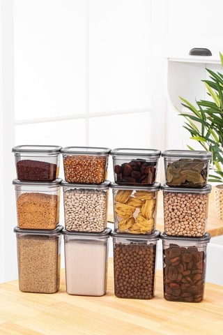 12 boîtes de conservation avec couvercles sans BPA - 80 cl à 150 cl