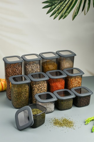 12 boîtes de conservation 0,55 / 1,2 / 1,75 l