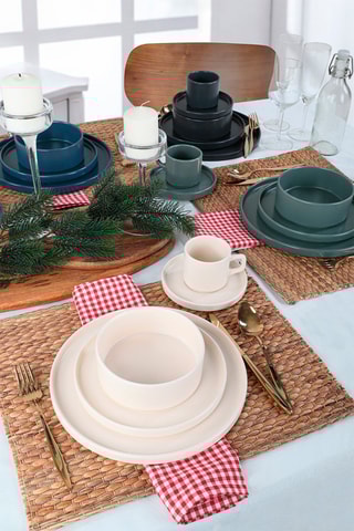 Service à petit-déjeuner en grès céramique 20 pièces