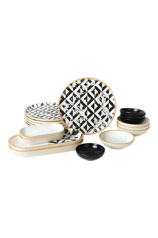 Service petit-déjeuner en céramique - 18 pièces